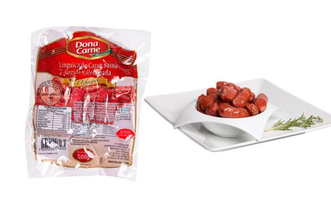 Linguiça Suína Cozida e Defumada (Aperitivo) 5Kg e 500g