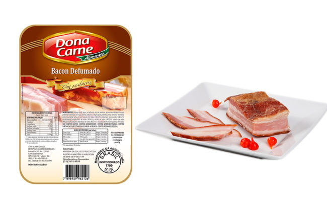 Bacon Defumado Inteiro 5Kg e em Pedaços